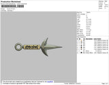 Kunai V2 Embroidery File 4 size