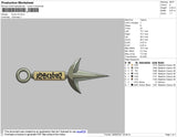 Kunai V2 Embroidery File 4 size