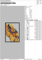 Kurama Naruto 02 Embroidery File 4 size