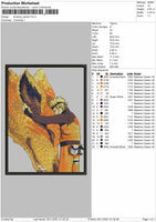 Kurama Naruto 02 Embroidery File 4 size