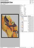 Kurama Naruto 02 Embroidery File 4 size