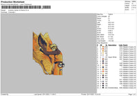 Kurama Naruto Embroidery File 4 size
