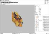 Kurama Naruto Embroidery File 4 size