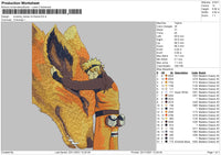 Kurama Naruto Embroidery File 4 size