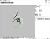 Kurama Naruto 02 Embroidery File 4 size