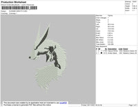 Kurama Naruto 02 Embroidery File 4 size