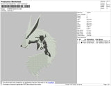 Kurama Naruto 02 Embroidery File 4 size