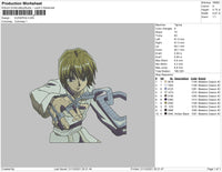 Kurapika Embroidery File 4 size