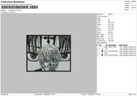 Kurapika Icons Embroidery File 4 size