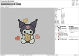 Kurocookie 02 Embroidery File 6 sizes