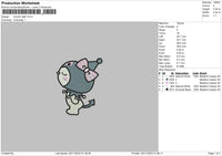 Kuro Light Embroidery File 6 sizes
