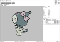 Kuro Light Embroidery File 6 sizes