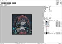 Kurumi Square Embroidery File 6 sizes