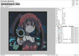 Kurumi Square Embroidery File 6 sizes