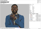 Kevin Hart Embroidery File 4 size