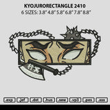 Kyojurorectangle 2410 Emboidery File 6 sizes