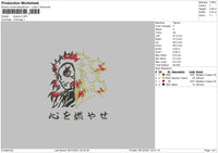 Kyujuro Embroidery File 4 size