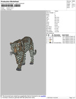 Leopard Embroidery File 4 size