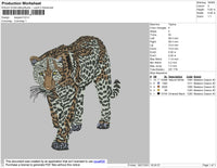 Leopard Embroidery File 4 size