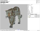 Leopard Embroidery File 4 size