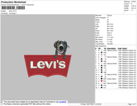 Levis Embroidey File 4 size