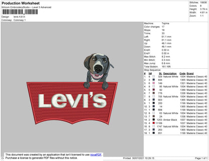 Levis Embroidey File 4 size