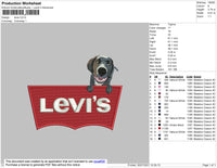 Levis Embroidey File 4 size