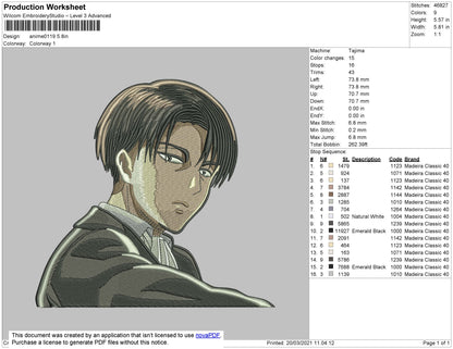 Levi 01 Embroidery File 4 size