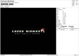 Laced Embroidery File 6 sizes