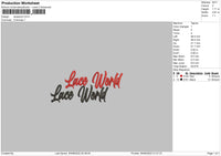Laceword 02 Embroidery File 5 sizes