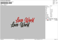 Laceword 02 Embroidery File 5 sizes