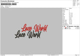 Laceword 02 Embroidery File 5 sizes