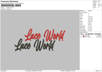 Laceword 02 Embroidery File 5 sizes