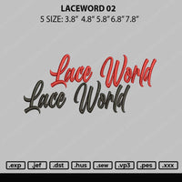 Laceword 02 Embroidery File 5 sizes