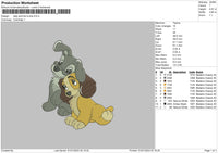 Dogs 0124 Embroidery File 6 sizes