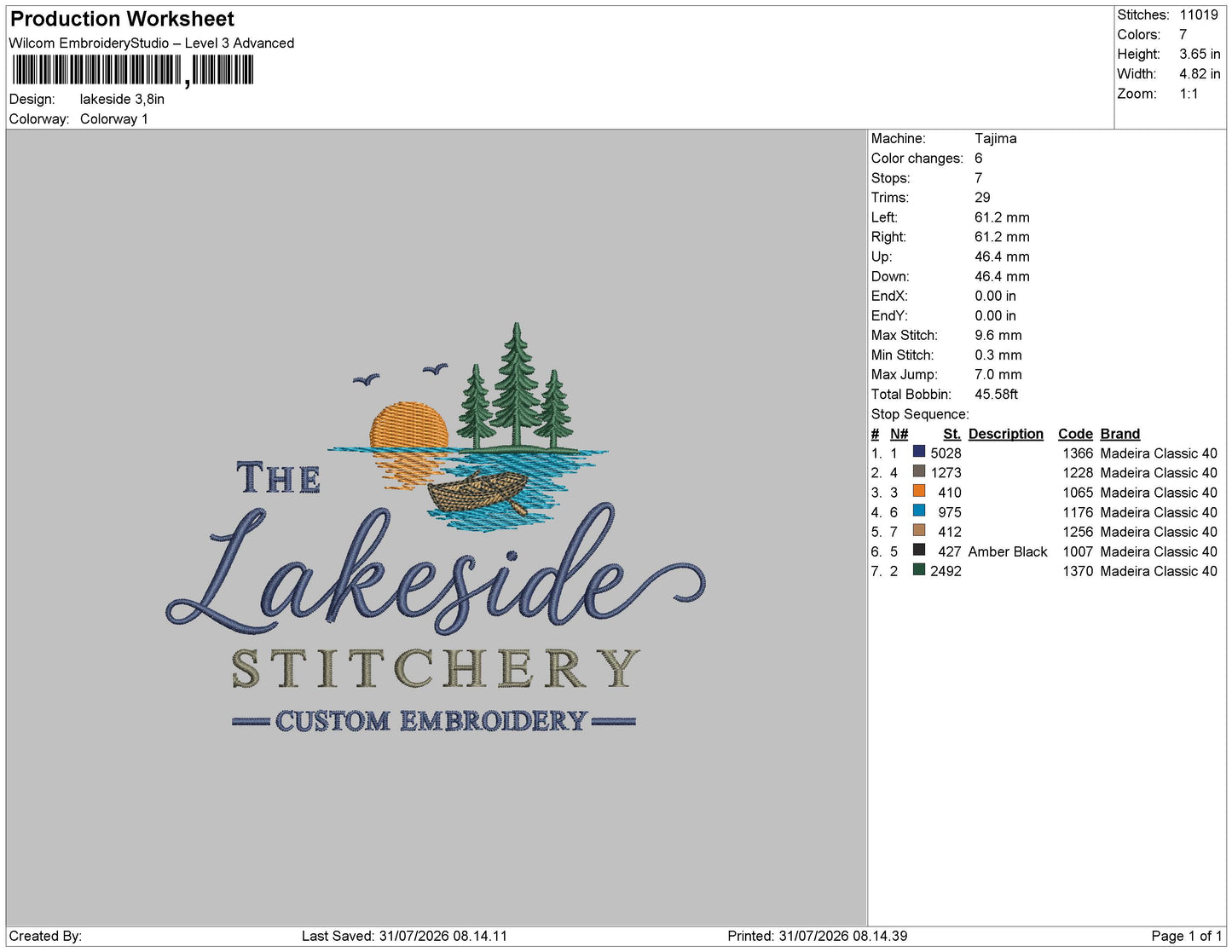 Lake Side Stitchery Embroidery Machine Design File