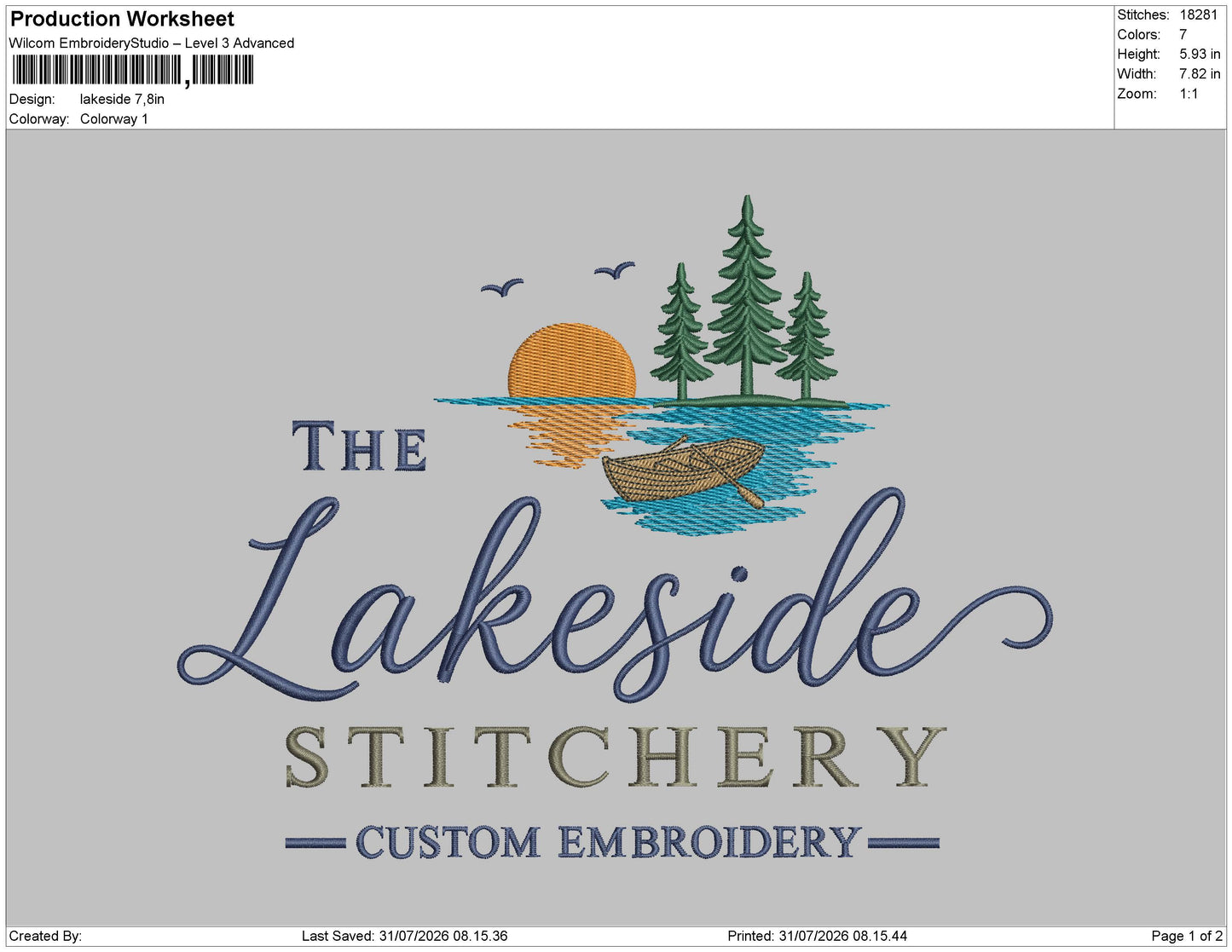Lake Side Stitchery Embroidery Machine Design File