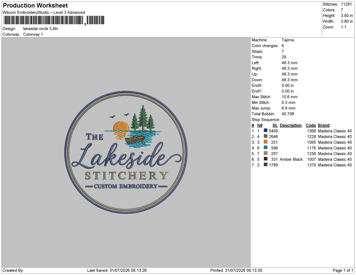 Lake Side Stitchery Embroidery Machine Design File