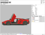 Lamborghini Embroidery File 4 size