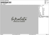 Nailistatext Embroidery File 6 sizes