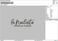 Nailistatext Embroidery File 6 sizes