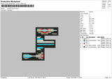 Lane F Embroidery File 6 sizes