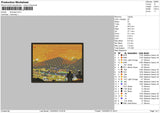 Landscape Embroidery File 6 sizes