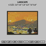 Landscape Embroidery File 6 sizes