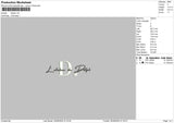 Lataliertext Embroidery File 6 sizes