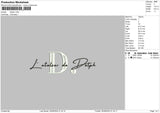 Lataliertext Embroidery File 6 sizes