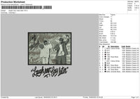 Laugh Now Cry Later Embroidery File 4 size