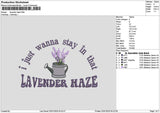 Lavendertext Embroidery File 6 sizes