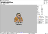 Leave Me Malone Embroidery File 5 size