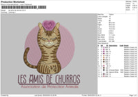 Cat Circle 0502 Embroidery File 6 sizes